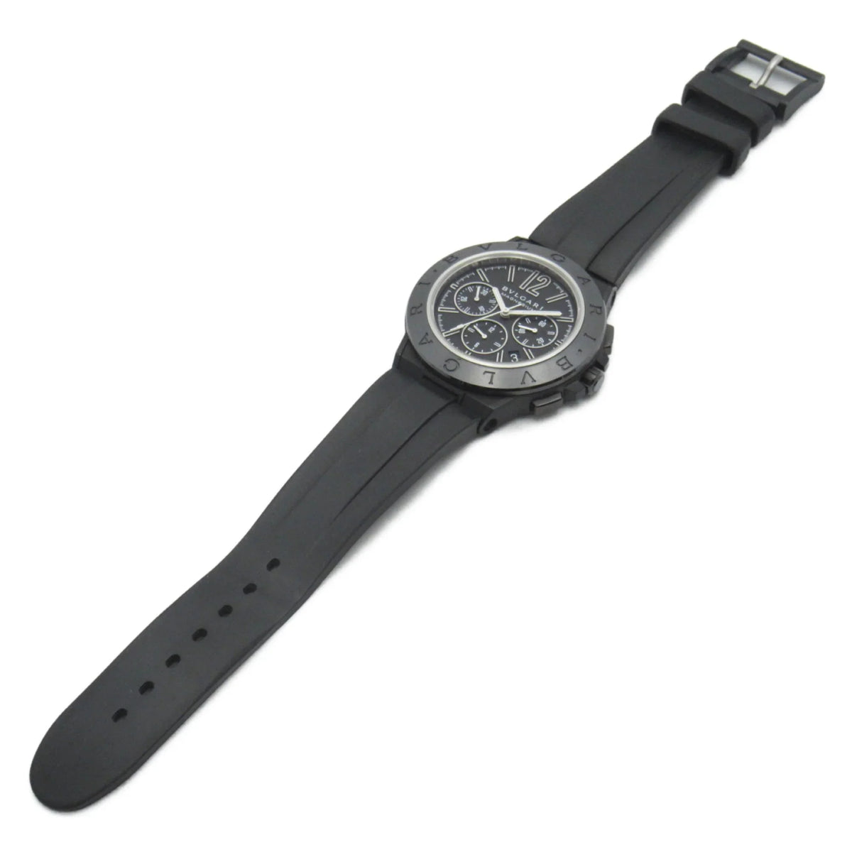 Pre-Owned  Diagono Magnesium Chrono Wrist Watch watch Wrist Watch DG42SMCCH Mechanical Automatic Black  Rubber belt mag DG42SMCCH (Good)