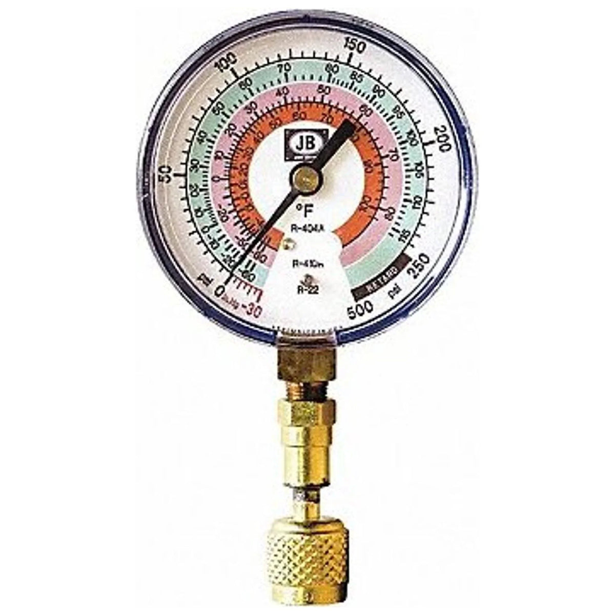 Jb Industries Test Gauge,Blue,For R-22, R-404A, R-410A  -G820