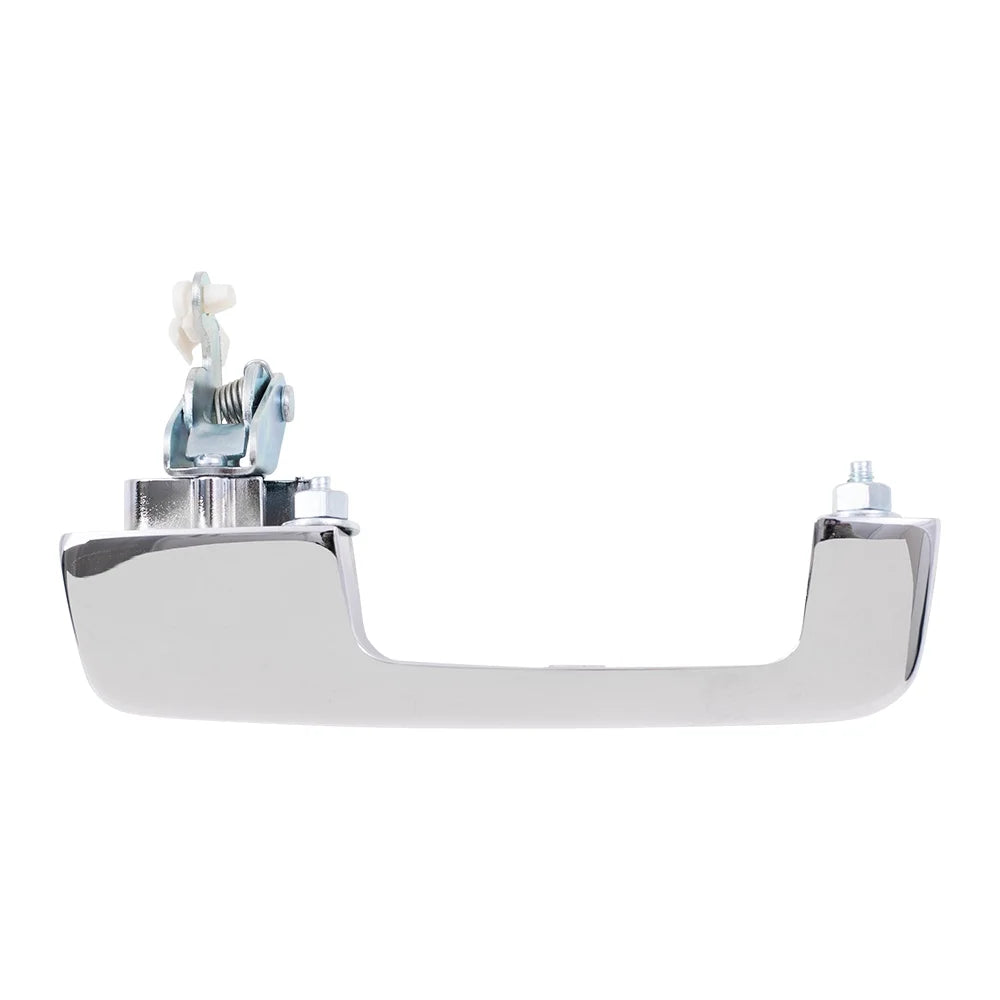 Brock Replacement Pair Set Outside Exterior Front Rear Chrome Door Handles compatible with Pickup Truck  Van 55075649 55075648