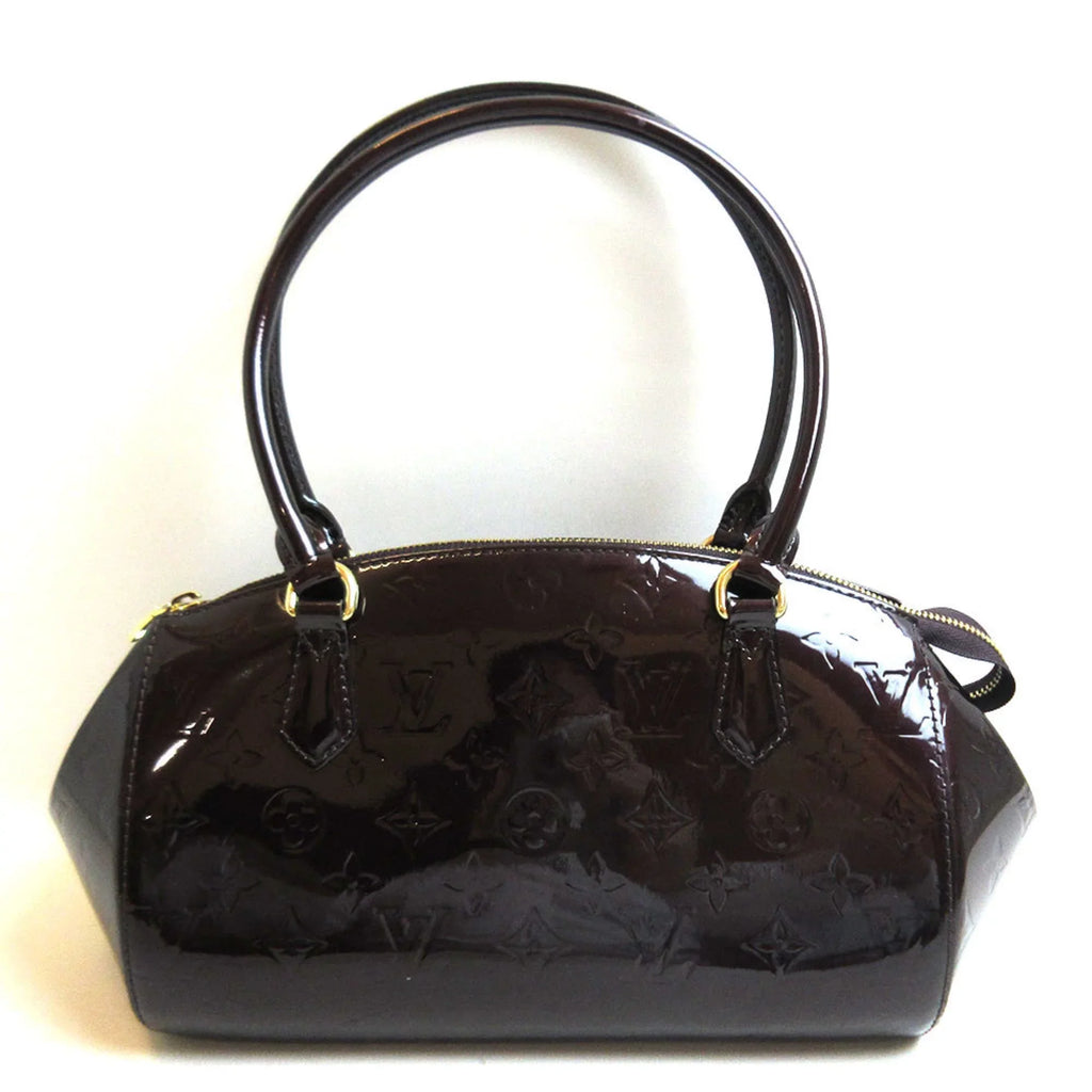 Pre-Owned Louis Vuitton Sherwood  Amaranto Dark Purple Handbag Semi-Shoulder Women's Monogram Verni M91493  (Good)