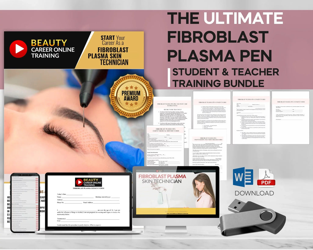 Beauty Career Academy: Small Pores, Large Pores, Face Pores, Fibroblast Training Manual,  [Online Activation Code]