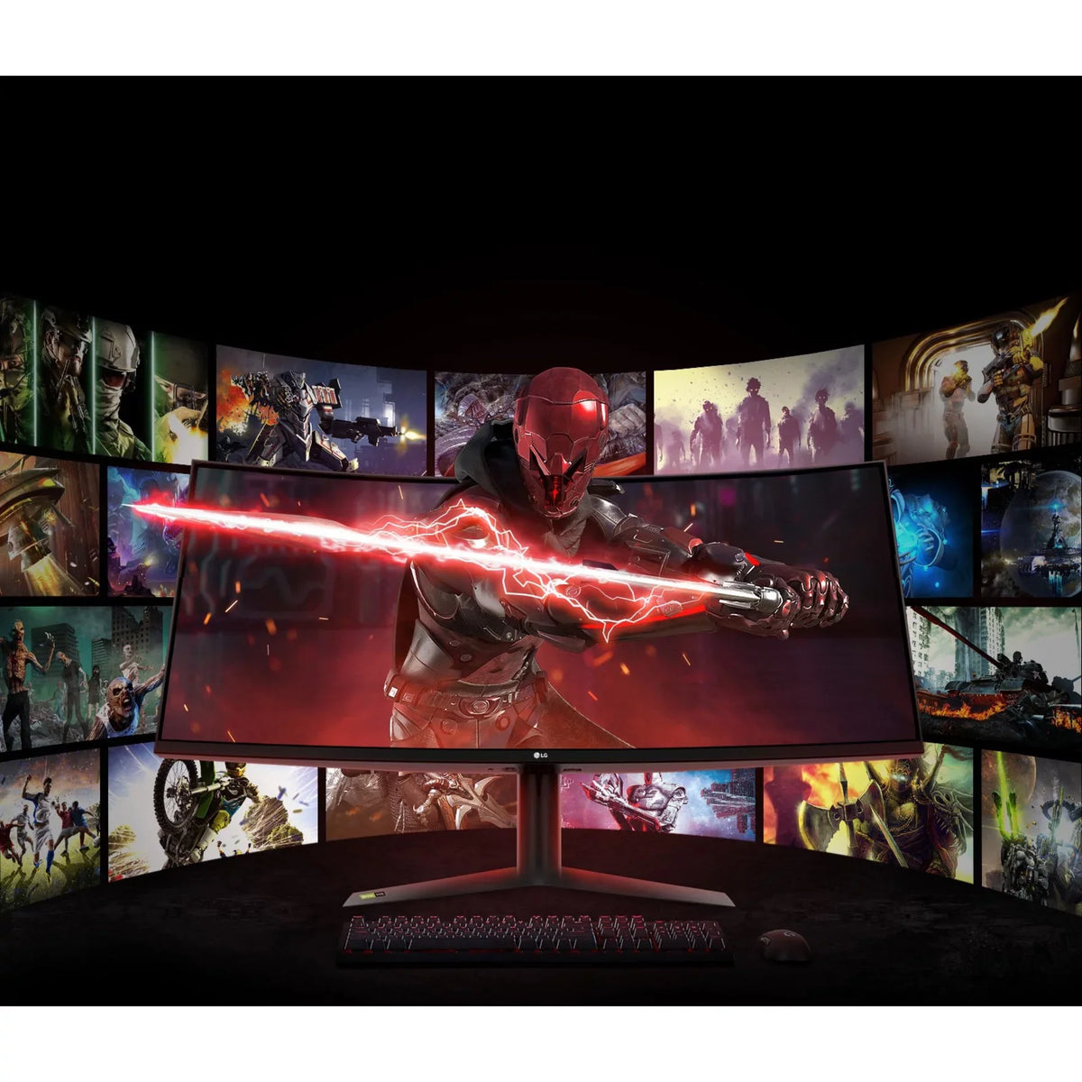 UltraGear 38GN95B-B 37.5" Nano  1ms  (3840 x 1600) 144Hz (160Hz Overclock), DisplayHDR 600,  G-Sync Compatibility Curved Gaming Monitor