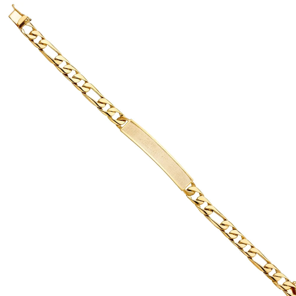 14k Yellow Gold Figaro Link  Bracelet - 8" | Elegant 14KY Gold Chain Bracelets for Men and Women | Weight 16.4 | Men’s Jewelry for Gift