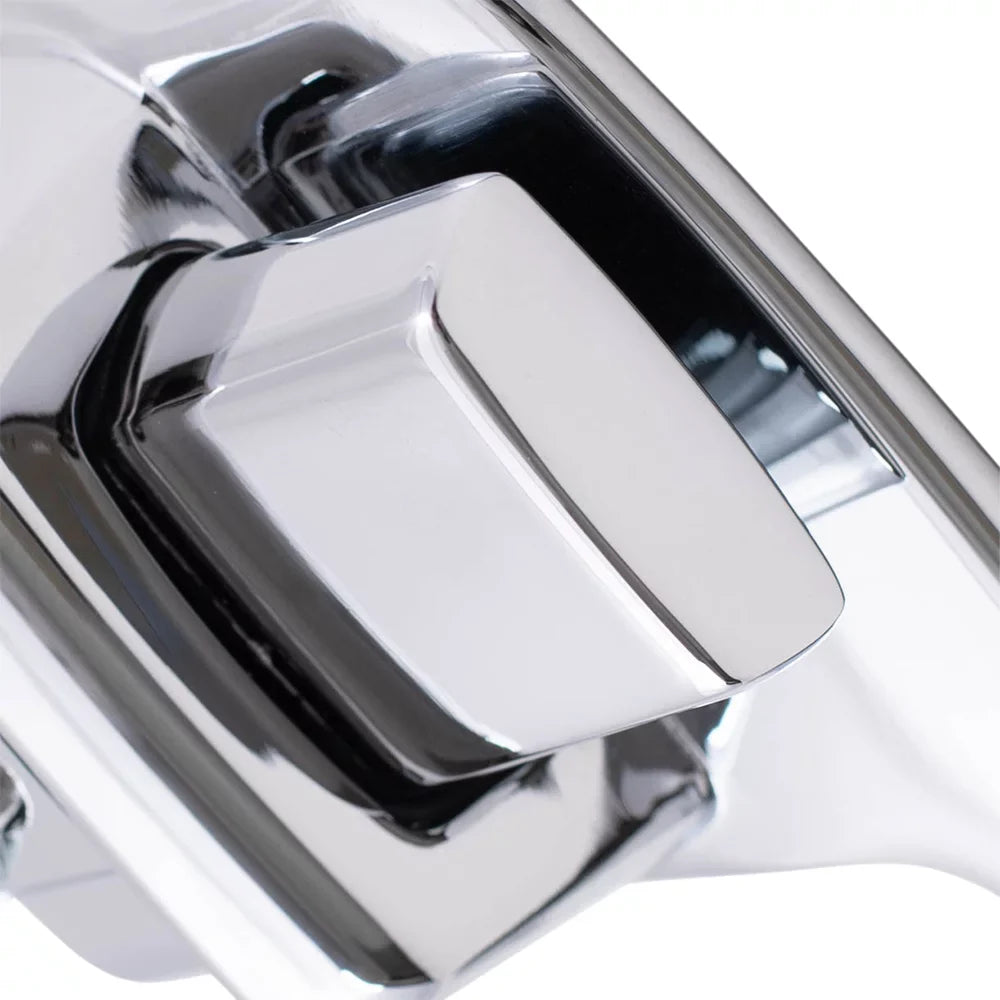 Brock Replacement Pair Set Outside Exterior Front Rear Chrome Door Handles compatible with Pickup Truck  Van 55075649 55075648