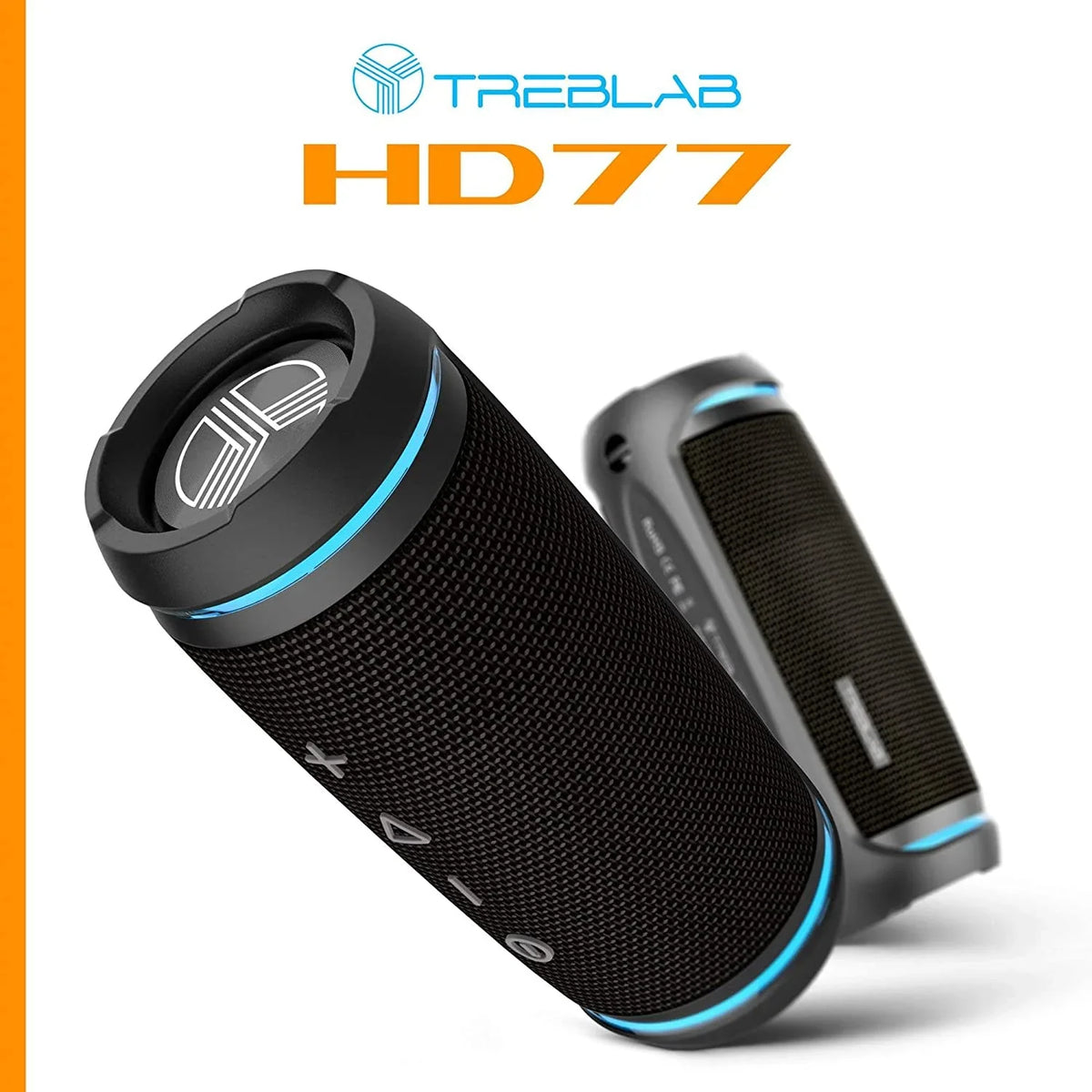 HD77 Rugged Wireless Speaker, Black