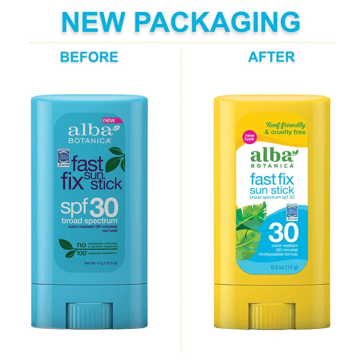 Alba Botanica Fast Fix Sun Stick SPF30 0.5 oz Pack of 4