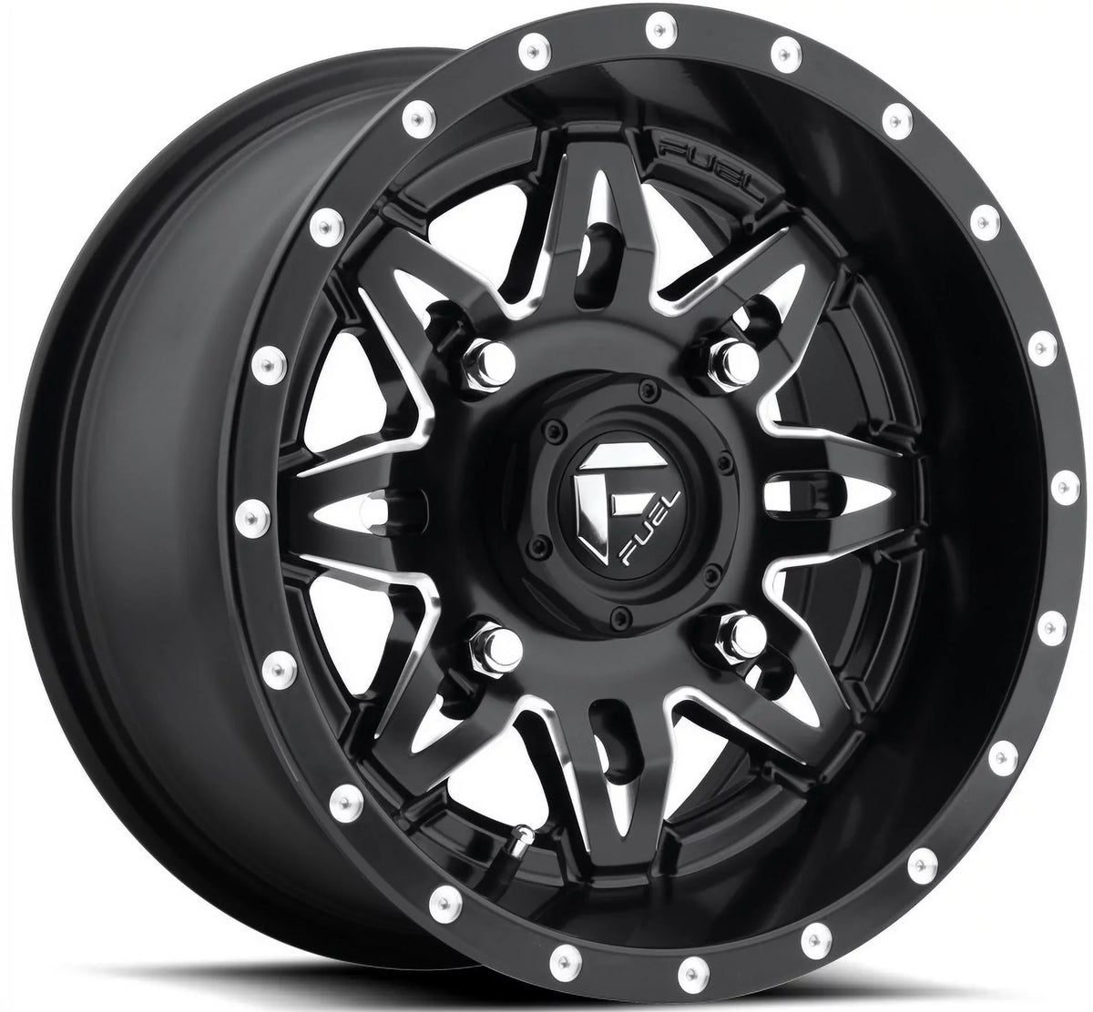 Fuel Lethal 15" Wheels Black 32" Warrior  Sticky Tires Can-Am Maverick X3 / Honda Pioneer 1000 / Talon
