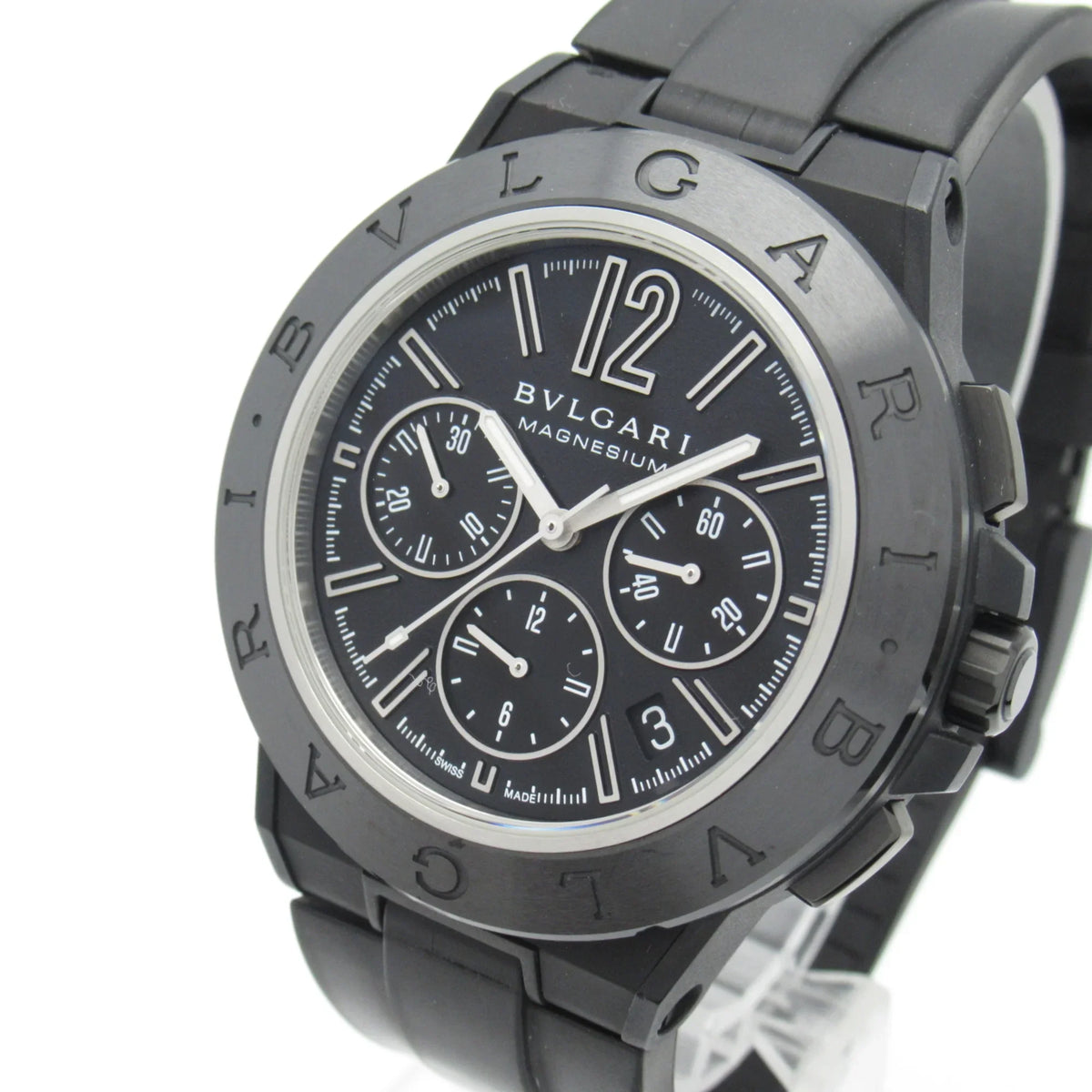 Pre-Owned  Diagono Magnesium Chrono Wrist Watch watch Wrist Watch DG42SMCCH Mechanical Automatic Black  Rubber belt mag DG42SMCCH (Good)