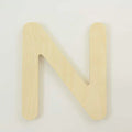Package of 1, 18 Inch X 1" Baltic Birch "N" Wood Letters In The Gotham Rounded Font | Thick | Upper Case For Art & Craft Project, Made in