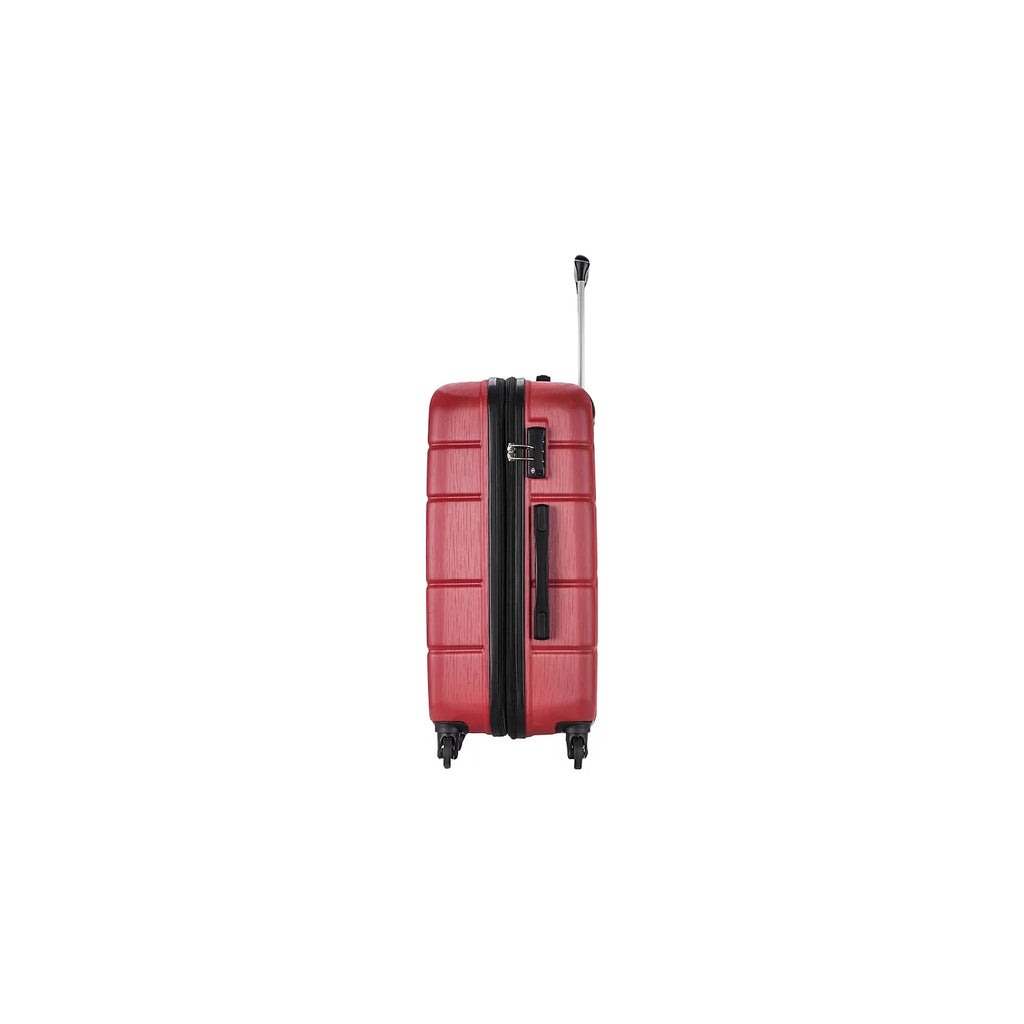 / Plastic 4-Wheel Spinner Luggage Red (DKROD00M-)