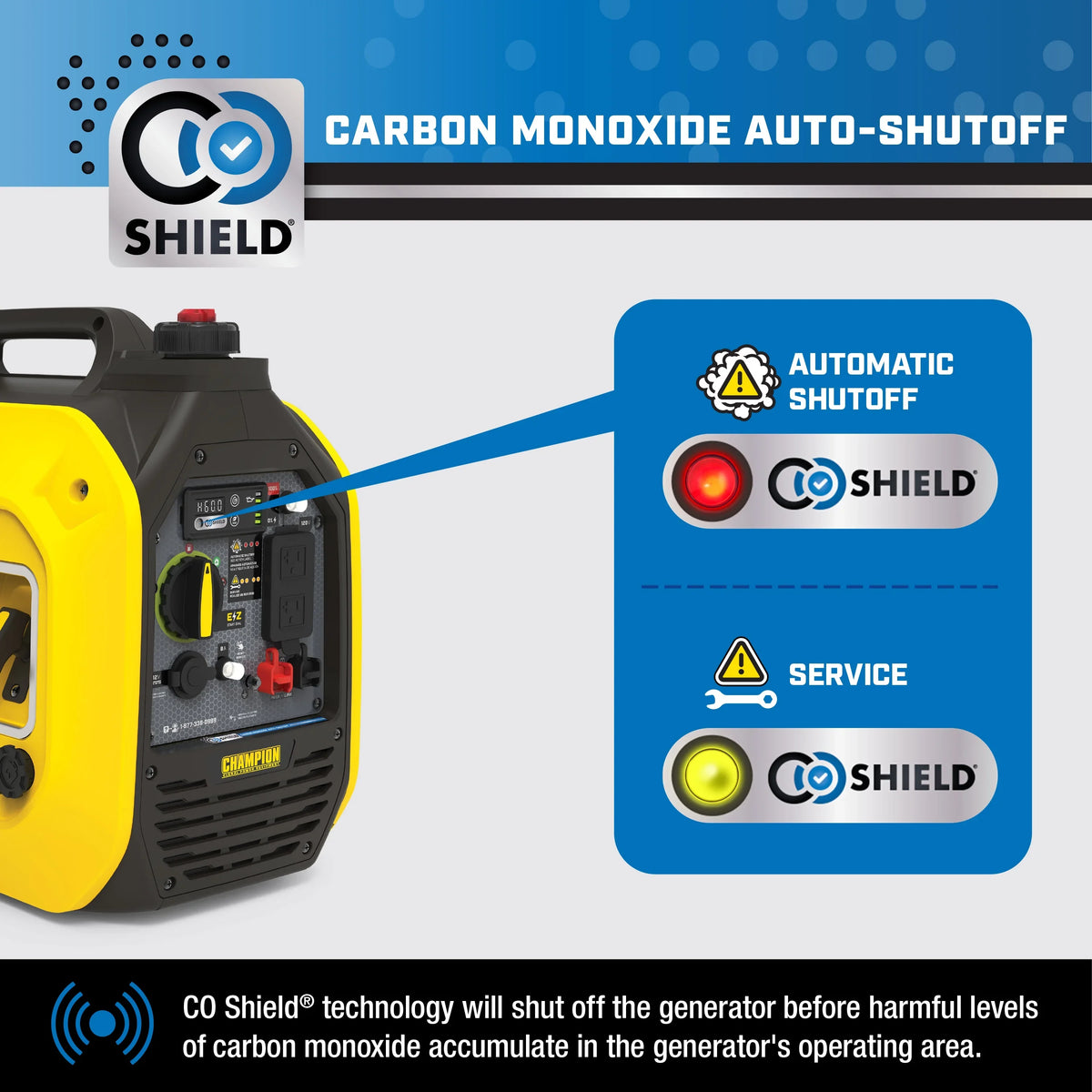 Champion Power Equipment 2500-Watt Dual Fuel Portable Inverter Generator with Quiet Technology and  Shield