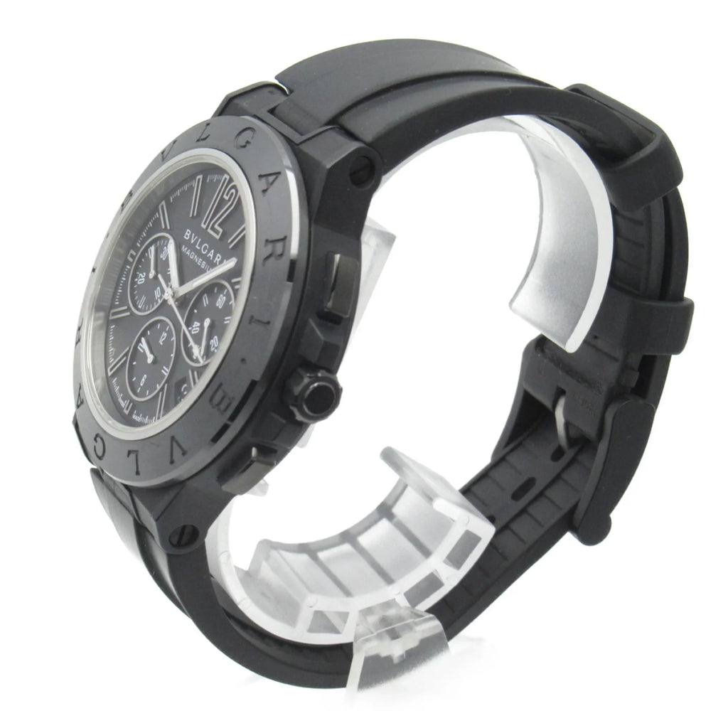Pre-Owned  Diagono Magnesium Chrono Wrist Watch watch Wrist Watch DG42SMCCH Mechanical Automatic Black  Rubber belt mag DG42SMCCH (Good)