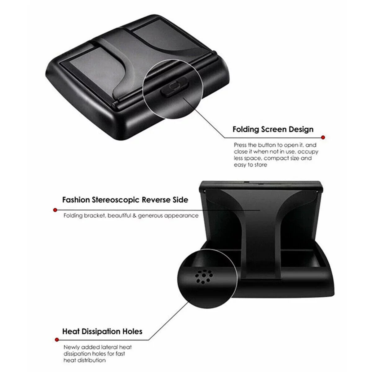 4.3in Foldable  Display Monitor Car Rear View Backup  Night Camera