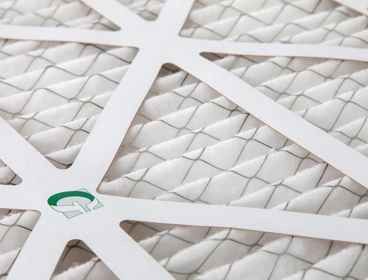 12 Pack of 18x20x2  13 Pleated 2" Inch Air Filters by Glasfloss. Actual Size: 17-1/2 x 19-1/2 x 1-3/4