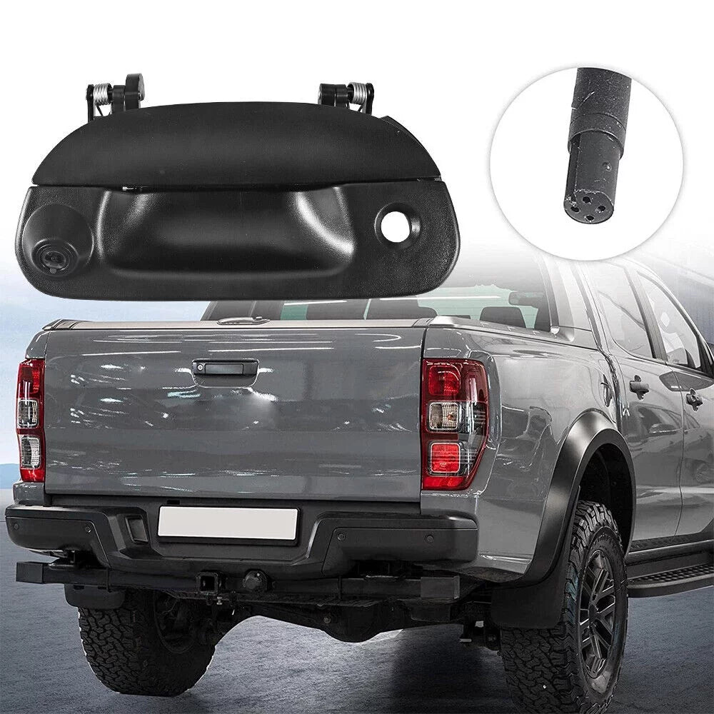 G. Rear View Backup Camera Kit w/ Wiring & Tailgate Handle For 97-07 Ford F150 F250