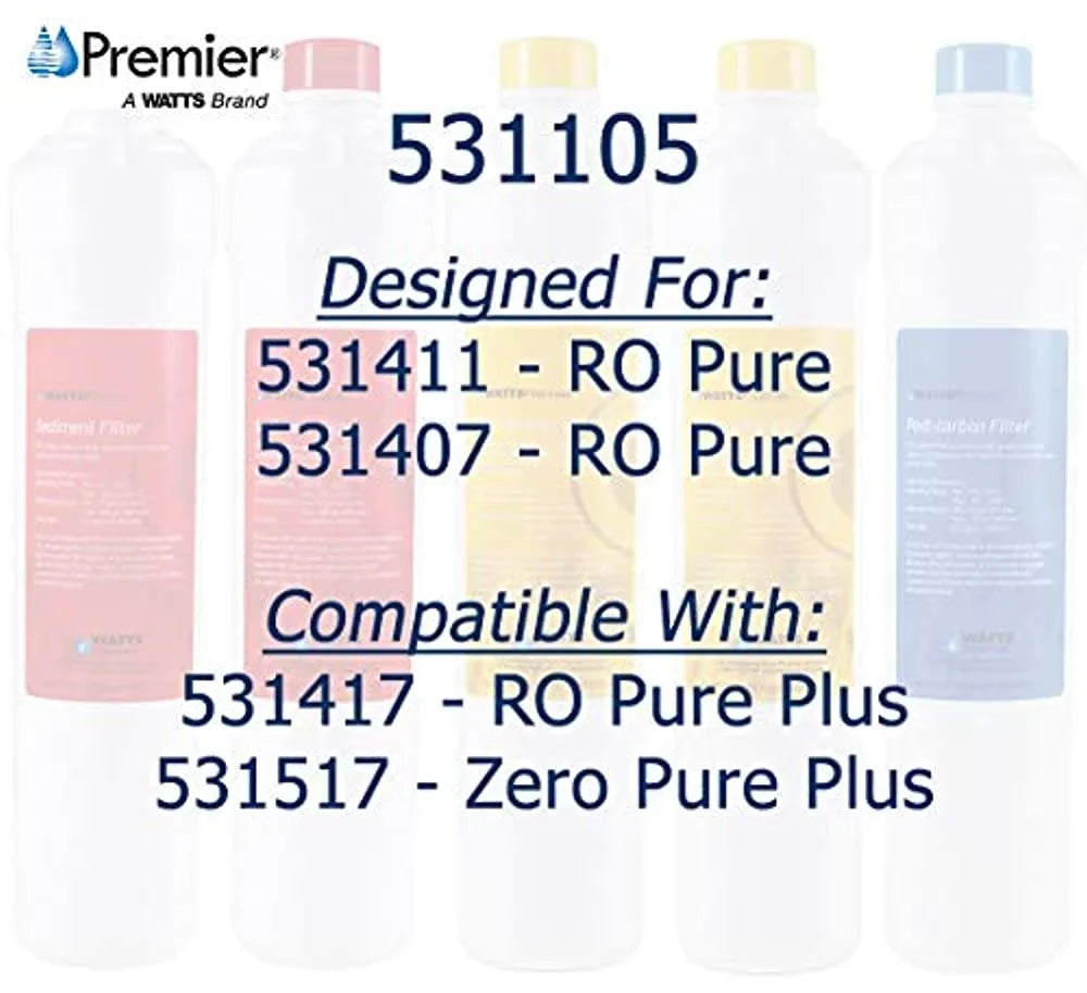 Watts Premier WP531105  Pure Annual Filter Kit, 1-Pack(5 Filters)