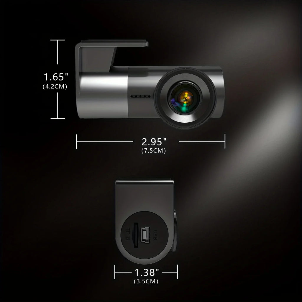 A1-2K Smart Dash Cam 2K 1440P Built-in WiFi Car Camera  Control Loop Recording G-Sensor Night Vision Support 128G