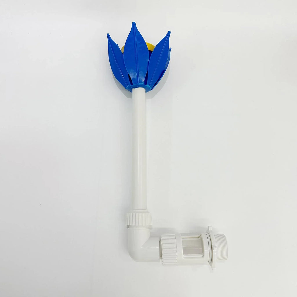 figatia Swimming Pool Flower Fountain with Light Adjustable Sprinkle Lotus Waterfall