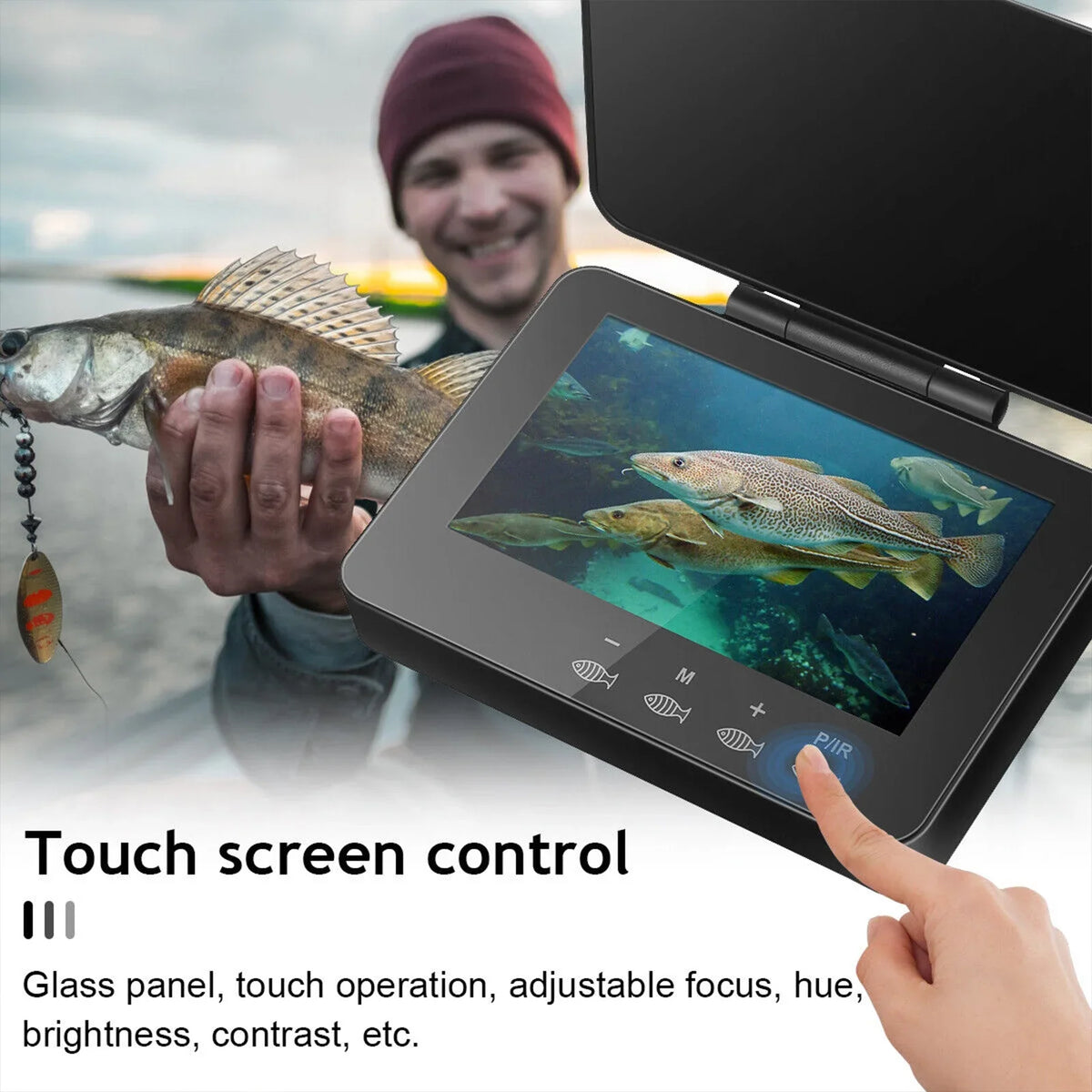 4.3 inch 1000TVL Fish Finder Ice Fishing Underwater Fishing Camera for Ice Sea River Fishing Boat