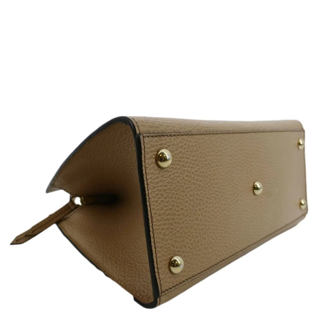 Pre-owned  Soho Leather Top Handle Hobo Bag Beige 607722