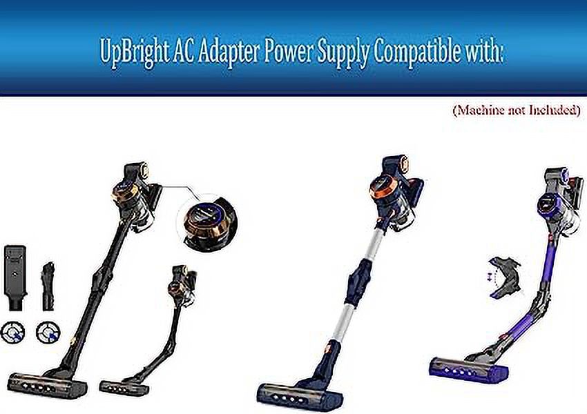 UpBright / Adapter Compatible with Nicebay -6803 EV6803 Series 25.9V 2200mAh 25.9VDC Lithium Li-ion Battery 280W 25Kpa 4 in 1 Lightweight Cordless Stick Vacuum Cleaner Power Supply Cord Charger