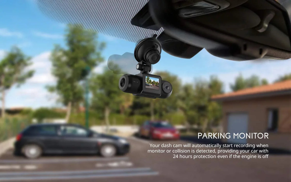Uber Dual 1080P  Built-in  Wi-Fi Dash Cam, Front and Inside Car Camera Recorder with Infrared Night Vision, Sony Sensor, Supercapacitor, 4  LEDsG-Sensor, Parking Mode, Loop Recording (D30)