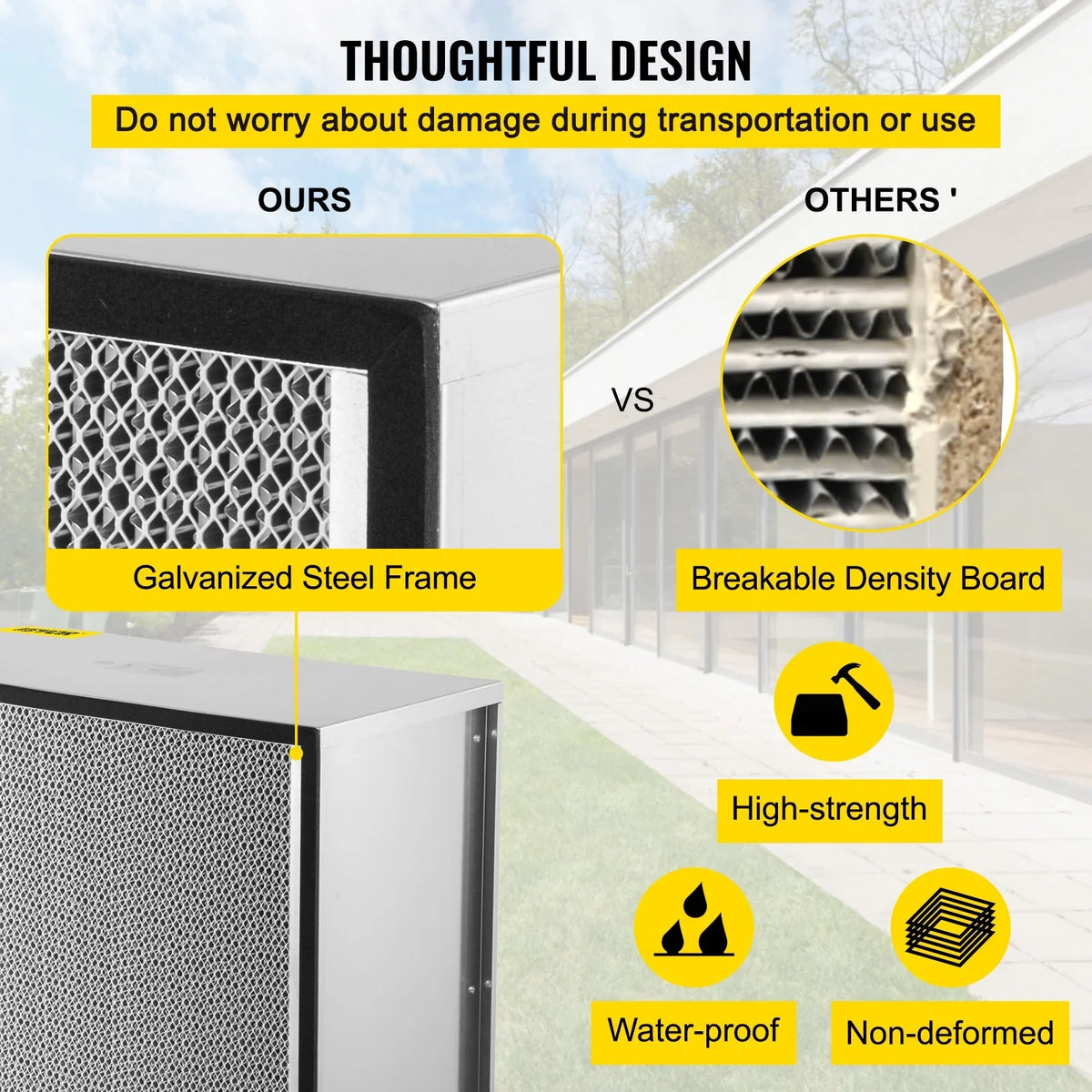 Bentism Filter Replacement, 24''x24''x11.5''  Filter, True  Pleated Air Filter, Air Filter Replacement with Durable Galvanized Frame, 99.97% Standard Filter Compatible