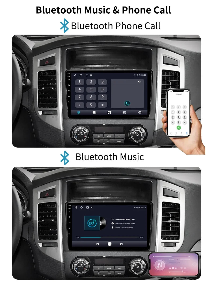 Car Stereo Radio For Mitsubishi Pajero 4 V80 V90 2006 - 2014 Android Screen  Navi With Carplay Android Auto
