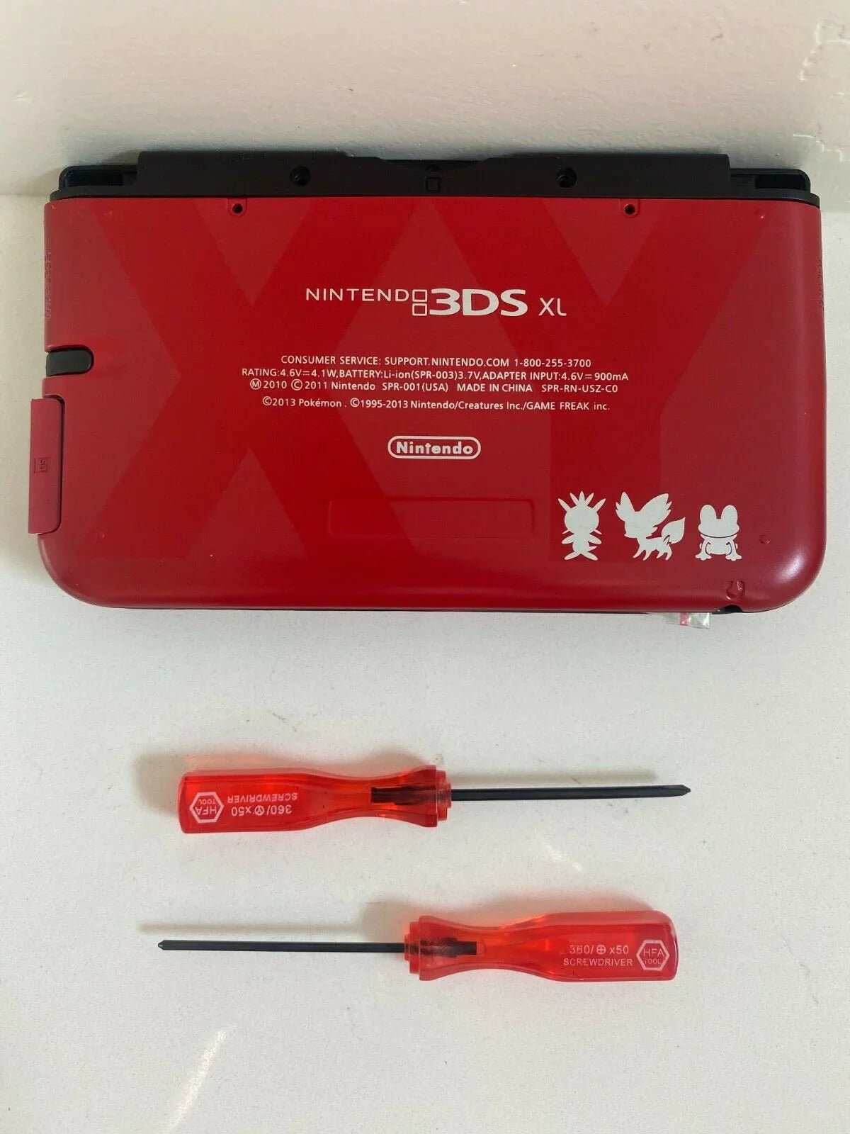 Replacement Housing for 2015 Nintendo 3DS  Shell Screen Tools Pokemon Red