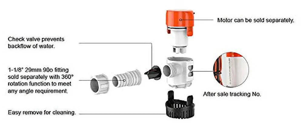 12V 13B Series 1100  Automatic Water Sensing Bilge Pump