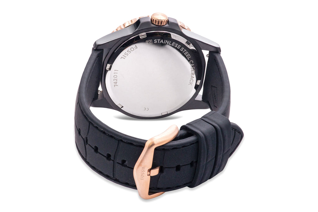 Fossil -01 Black Silicone Mens Watch CE5022