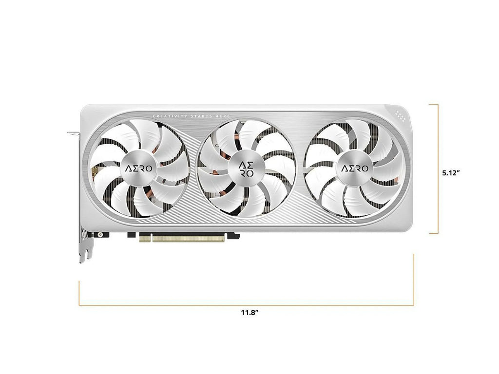 GeForce  4070   V2 12G Graphics Card, 3x  Fans, 12GB 192-bit GDDR6X, -N4070AERO OCV2-12GD Video Card
