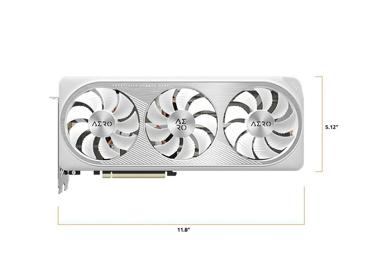 GeForce  4070   V2 12G Graphics Card, 3x  Fans, 12GB 192-bit GDDR6X, -N4070AERO OCV2-12GD Video Card