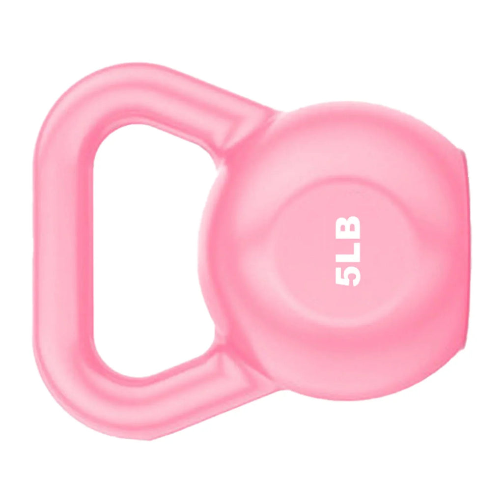 Goldmeet  Kettlebell Weight for Men Women for Exercises Strength Training Functional Fitness Plyometrics Pink 5LB