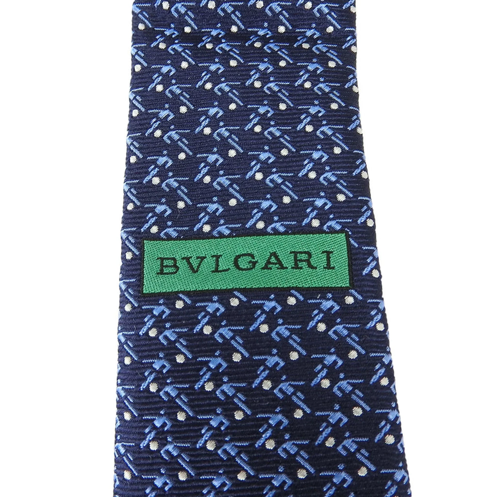 Pre-Owned  Necktie Silk Navy Blue Men's (Good)