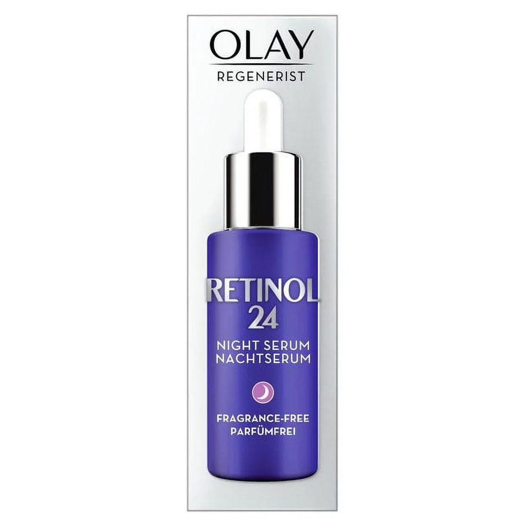 Olay Regenerist Retinol 24 Night Serum with Retinol 40ml - European Version  North American Variety - Imported from United Kingdom by Sentogo -   A 2