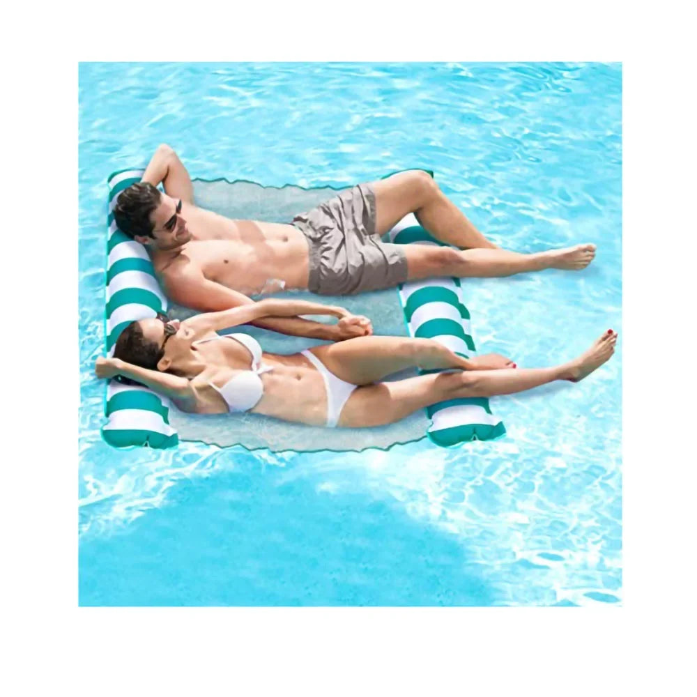 Aqua Deluxe Monterey  Hammock 4 in 1 Multi Purpose Float, Teal (2 Pack)