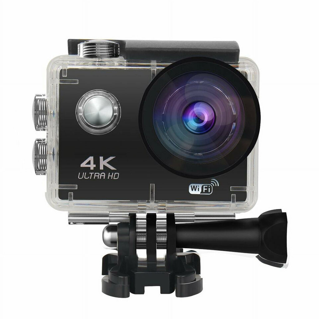 Action Camera  1080P Sports Camera Under 30M Waterproof,  Card, Battery, Carry Case Included