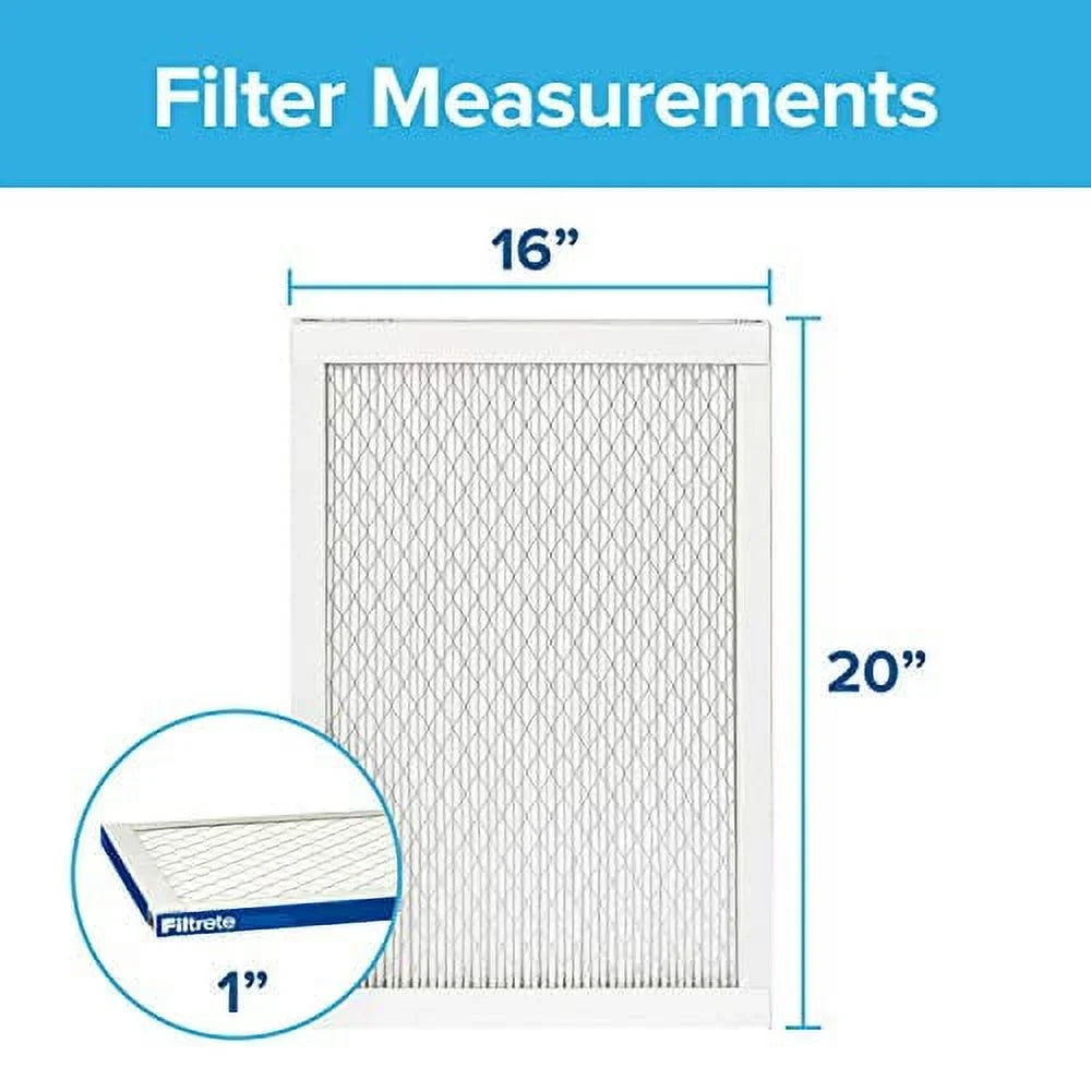 Filtrete 16x20x1,  Furnace Air Filter,  2200, Healthy Living Elite Allergen, 2-Pack (exact dimensions 15.69 x 19.69 x 0.78)