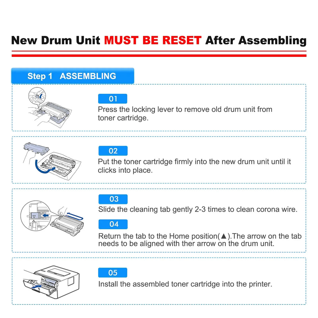 TN760 TN730 Toner Cartridge and DR730 Drum Unit Set Compatible for Brother -L2550DW -L2350DW -L2710DW -L2690DW Printer (2x -760 Toner, 1x -730 Drum Unit )