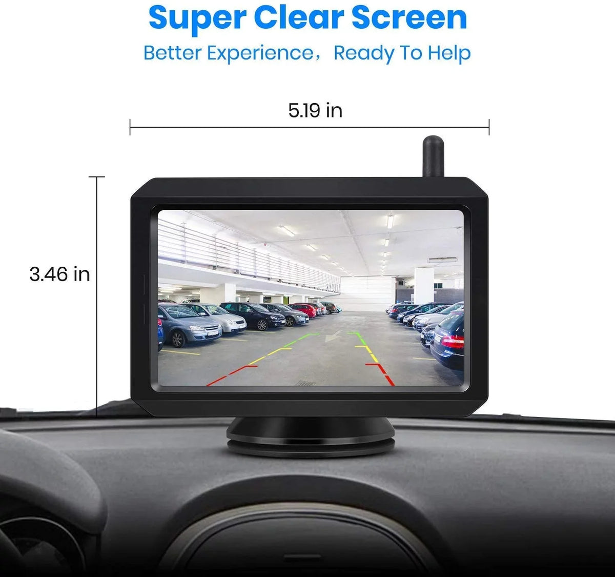 Wireless Digital BackUp Camera Kit, Dual Camera Channels Trailer Reverse Cameras, Waterproof Rear View Camera for Truck, , Car, Camper,Trailer