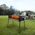Miumaeov Barbecue Charcoal Grill Portable Charcoal Grill 304 Food Grade Stainless Steel Folding Grill with  Tool Kits for Camping Grill Picnic