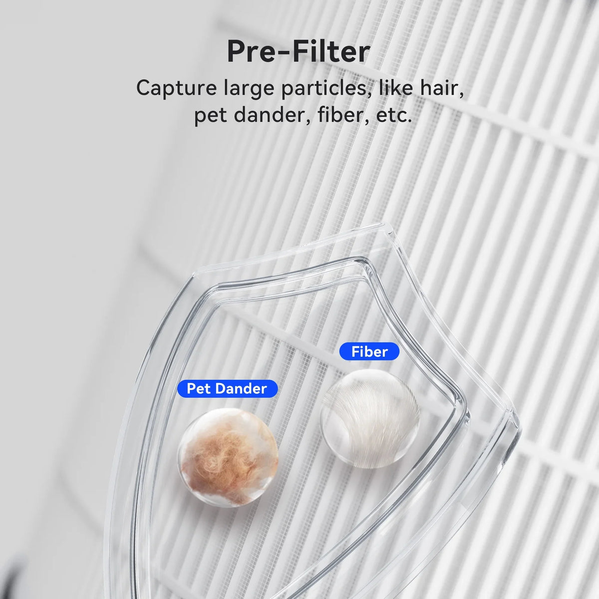 Replacement Filter for Membrane Solutions MSB5 Air Purifier, 1 Pack