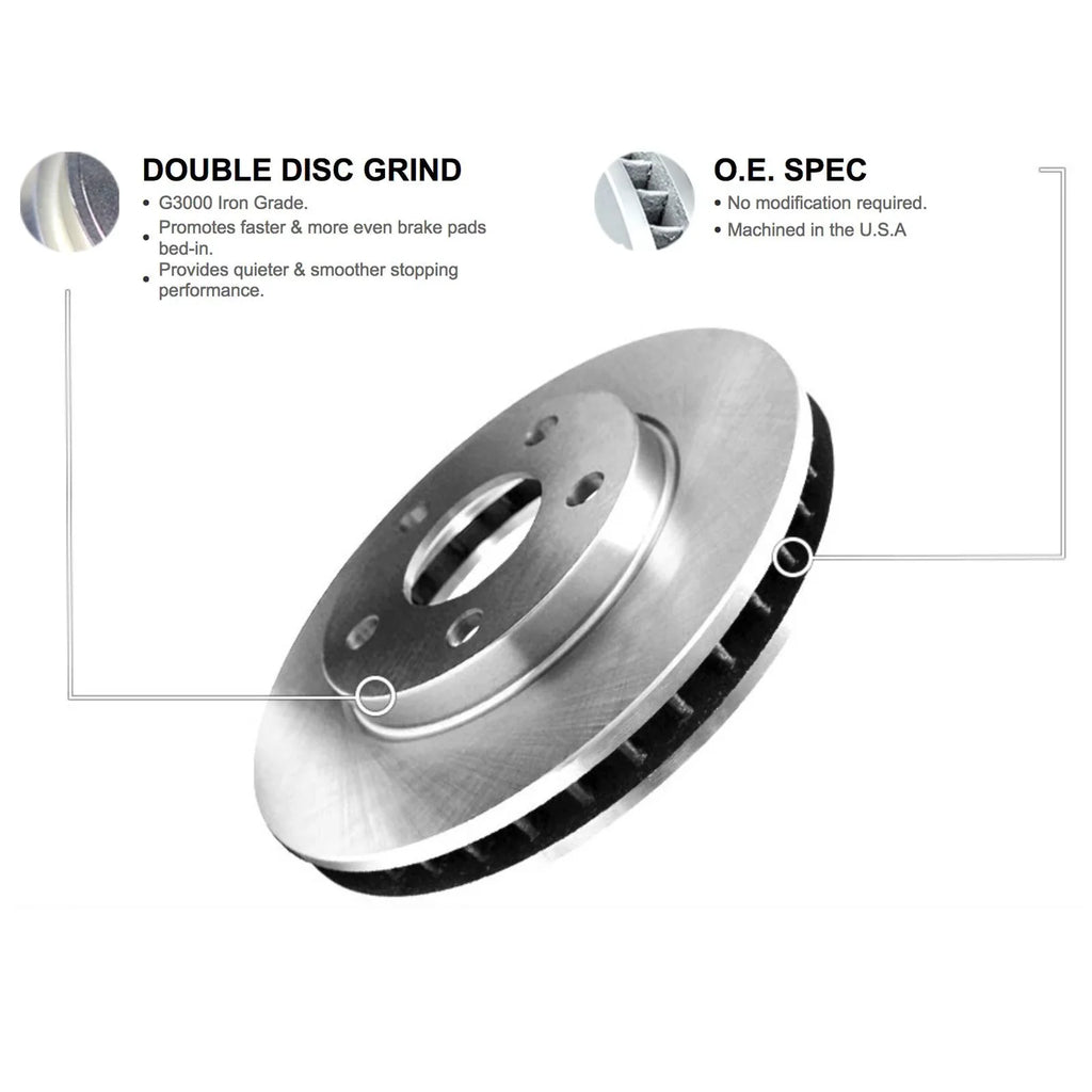 R1 Concepts Wfuh1 27199 R1 Concepts Brake Rotor Blank With Optimum Oe Pads & Fits select: 2003-2007  XC70, 2004-2009  S60 2.5T