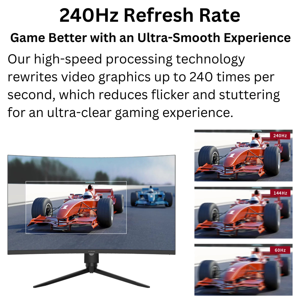 Funai 32"  240Hz, 1ms, , ,  FreeSync™ Premium Enabled Gaming Monitor (-32F445)