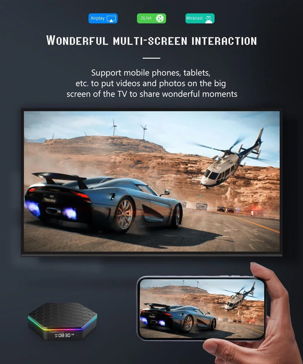 Jahy2Tech Quad Core 8K  Video 64GB Memory 6K Stream Player 2023 T95Z Plus Smart Android 12.0  Box