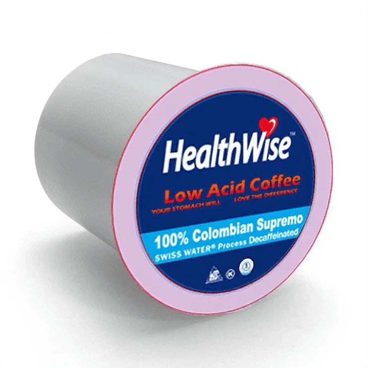Healthwise Decaf Low Acid K-Cup Coffee Pods, 72 Count