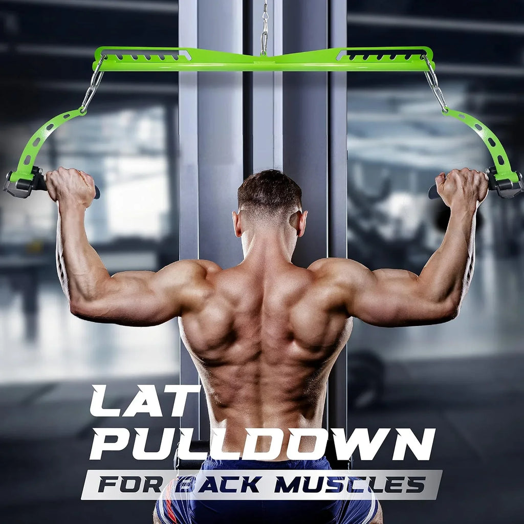Yes4All Neutral Multi-Grip Wide  Pulldown Attachments Bar/Spreader/Paddle Grip for Home Gym Cable Pulley System Machine