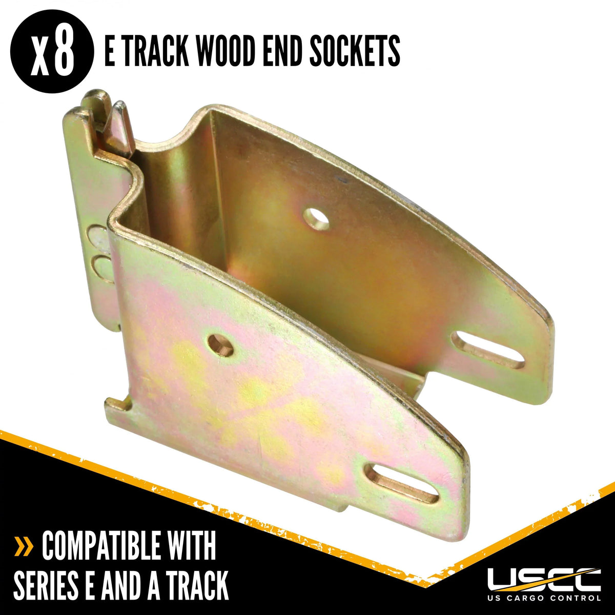 Cargo Control Enclosed Utility Trailer Shelving Kit, Convenient E Track Kit, Includes E Track Rails and Wood End Sockets, Easily Secure Cargo In Your Utility Trailer