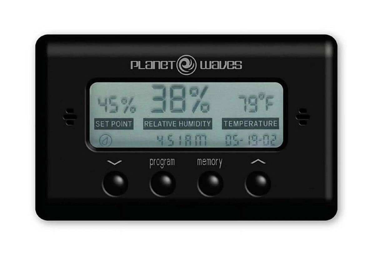 Planet Waves Humidity & Temperature Sensor, Easy to Read Digital Display, -